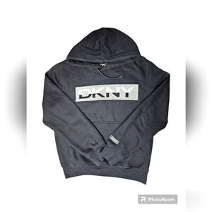 DKNY Mens Pullover Hoodie Black Sz S